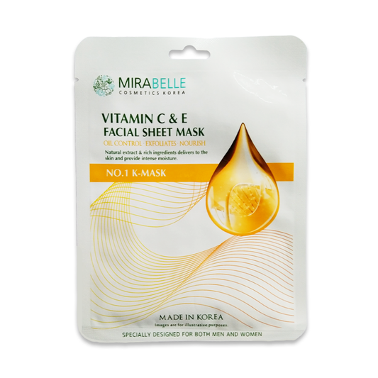 Mirabelle Vitamin C&E Facial Sheet Mask