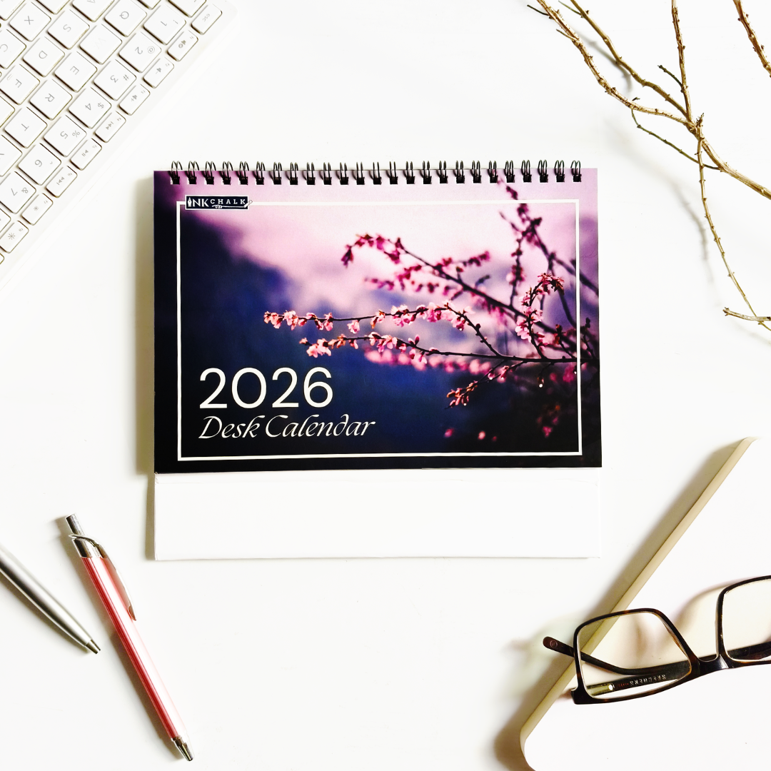 INKCHALK A Year of Beauty 2026 | Flip Table Calendar