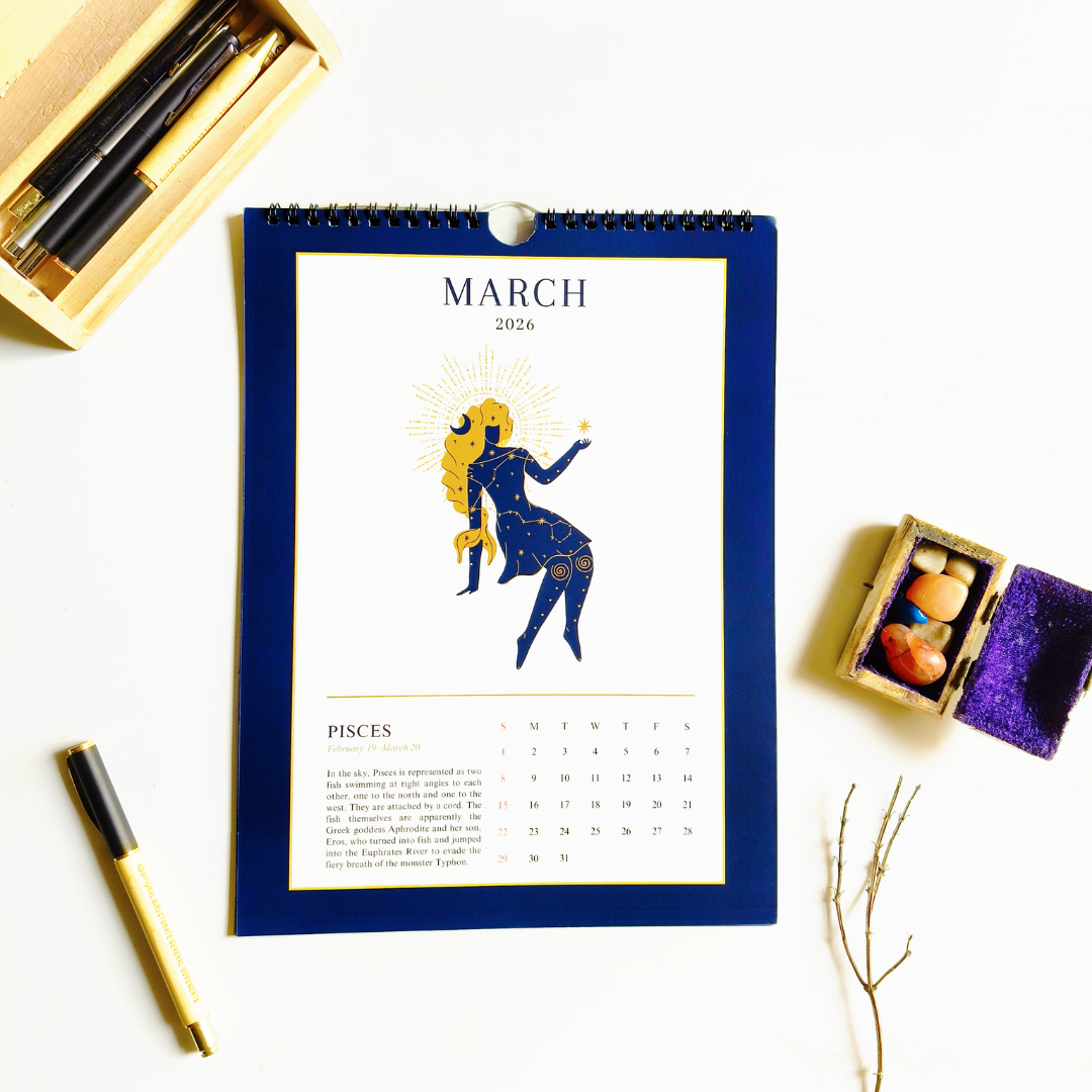 INKCHALK InkChalk Zodiac 2026 | Mini Hanging Calendar